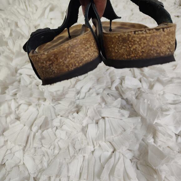 Birkenstock Gizeh Sandals Womens Size 9 Silver Metallic Thong Comfort EU 40 - Picture 14 of 16